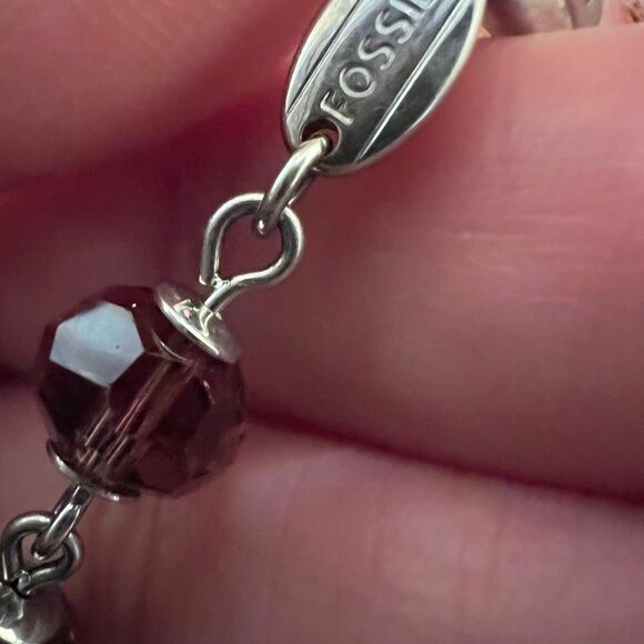 Fossil Bracelet Steel Colors Gems - Picture 2 of 3